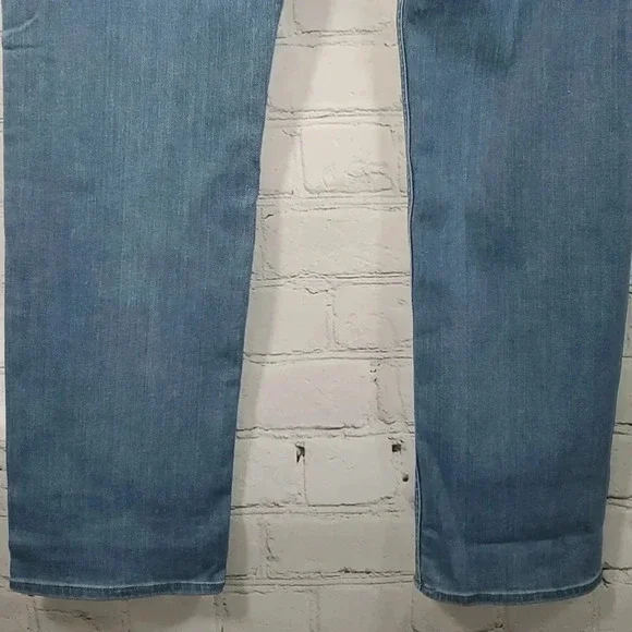 7 For All Mankind Jen 7 Slim Straight Leg Sculpting Jeans Medium Wash Size 16 - Picture 6 of 13